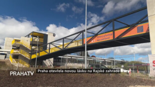 Praha otevřela novou lávku na Rajské zahradě