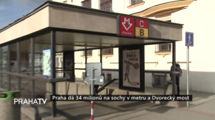 Praha dá 34 milionů na sochy v metru a Dvorecký most