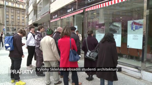 Výlohy Skleňáku obsadili  studenti architektury