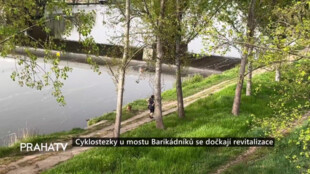 Cyklostezky u mostu Barikádníků se dočkají revitalizace