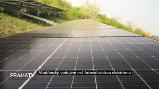 Modřanský vodojem má fotovoltaickou elektrárnu