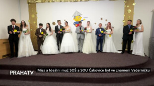 Miss a Ideální muž SOŠ a SOU Čakovice byl ve znamení Večerníčku