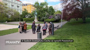 V Sadech Svatopluka Čecha se vynořil Poeziomat