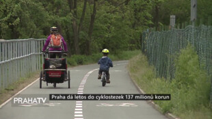 Praha dá letos do cyklostezek 137 milionů korun