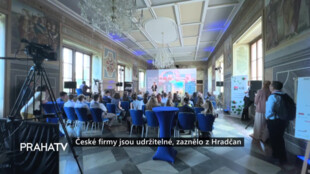 České firmy jsou udržitelné, zaznělo z Hradčan