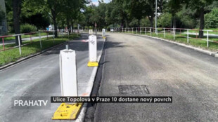 Ulice Topolová v Praze 10 dostane nový povrch