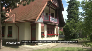 Praha 10 ocenila u Trmalovy vily nejlepší sportovce