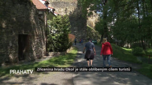 Zřícenina hradu Okoř je stále oblíbeným cílem turistů