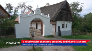 V kouřimském skanzenu proběhly dožínkové slavnosti