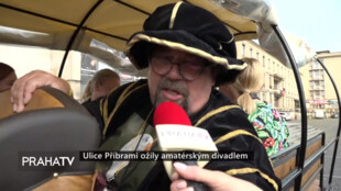 Ulice Příbrami ožily amatérským divadlem