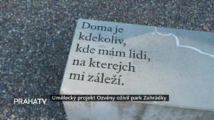 Umělecký projekt Ozvěny oživil park Zahrádky