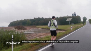 Mladý sportovec chce přeběhnout republiku za týden