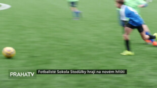 Fotbalisté Sokola Stodůlky hrají na novém hřišti