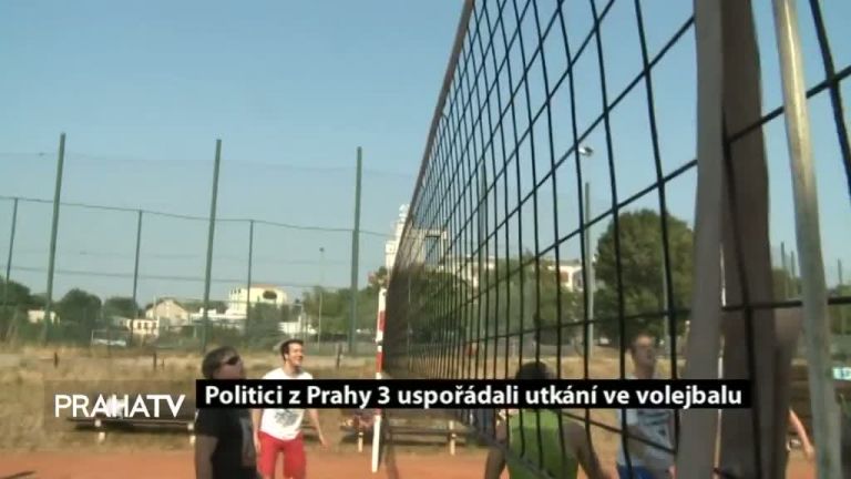 Politici z Prahy 3 uspořádali utkání ve volejbalu