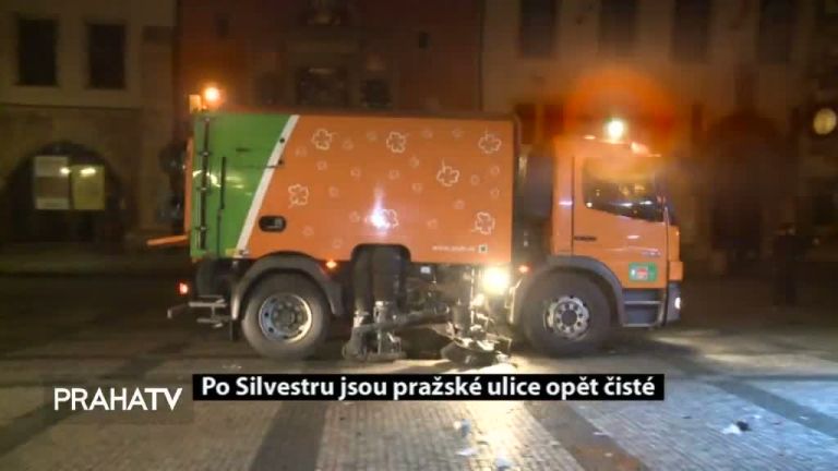 Po Silvestru jsou pražské ulice opět čisté