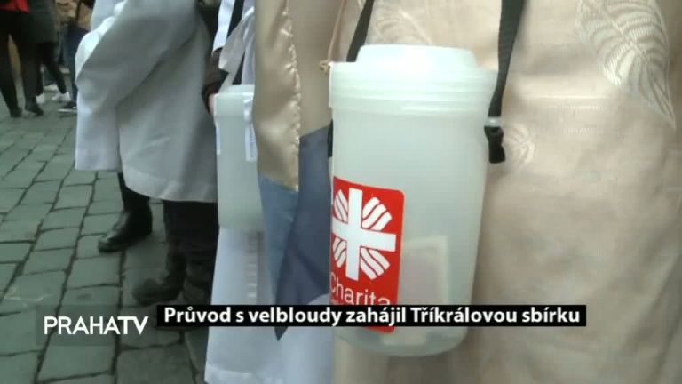 Průvod s velbloudy zahájil Tříkrálovou sbírku