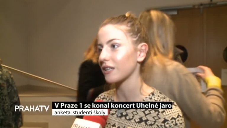 V Praze 1 se konal koncert Uhelné jaro
