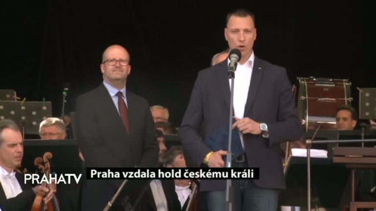 Hold Karlu IV na Staroměstském náměstí