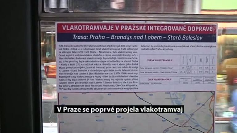 V Praze se poprvé projela vlakotramvaj