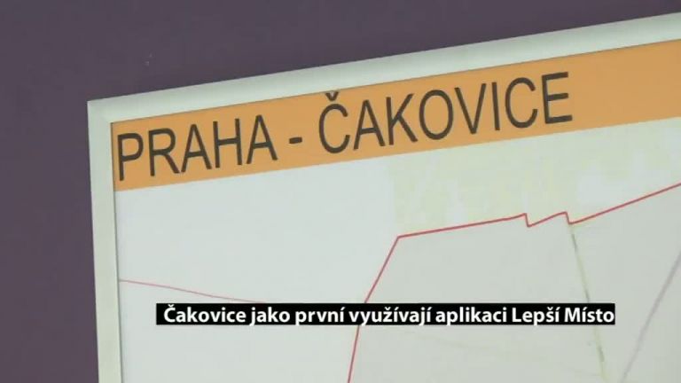 Čakovice jako první využívají aplikaci Lepší Místo