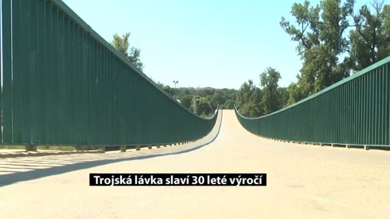 Trojská lávka slaví 30 leté výročí