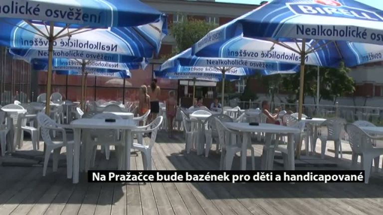 Na Pražačce bude bazének pro děti a handicapované
