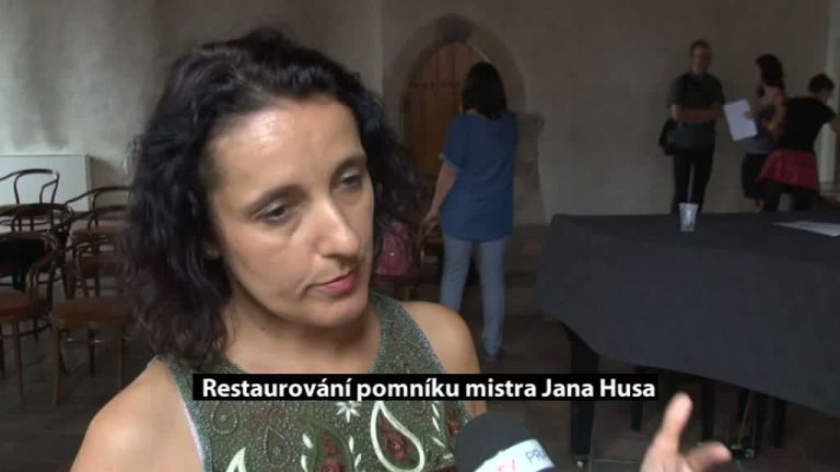 Restaurování pomníku mistra Jana Husa