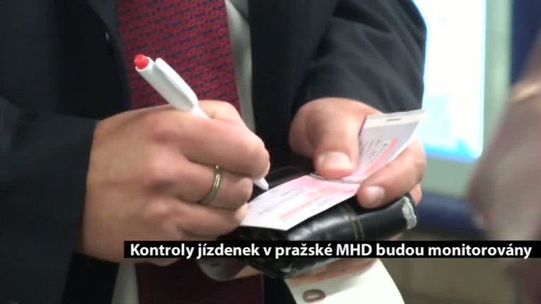 Kontroly jízdenek v pražské MHD budou monitorovány