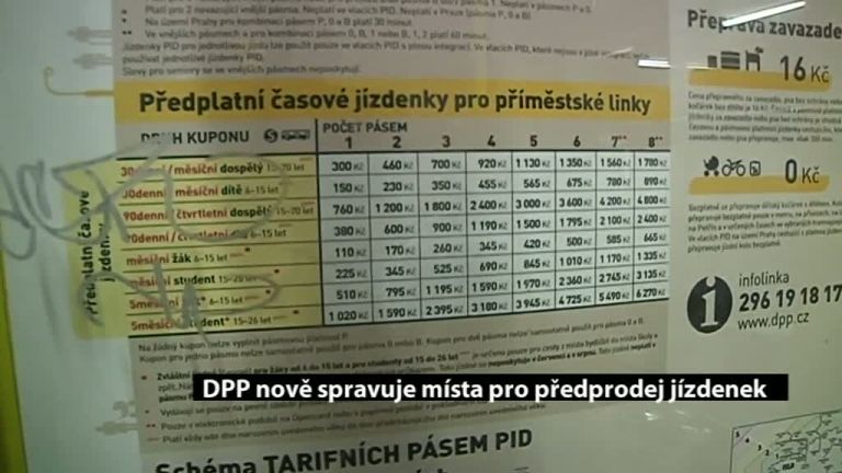 DPP nově spravuje místa pro předprodej jízdenek