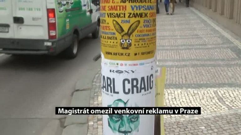 Magistrát omezil venkovní reklamu v Praze