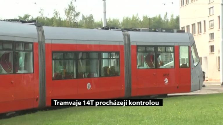 Tramvaje 14T procházejí kontrolou