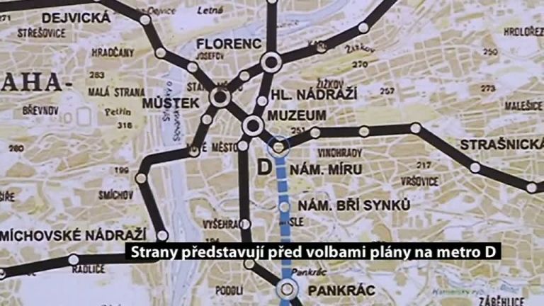 Strany představují před volbami plány na metro D