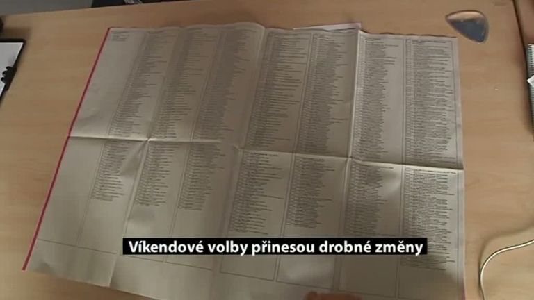 Víkendové volby přinesou drobné změny