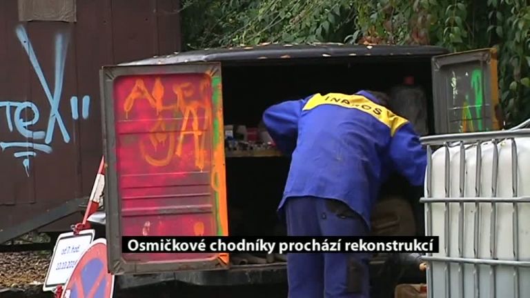 Osmičkové chodníky prochází rekonstrukcí