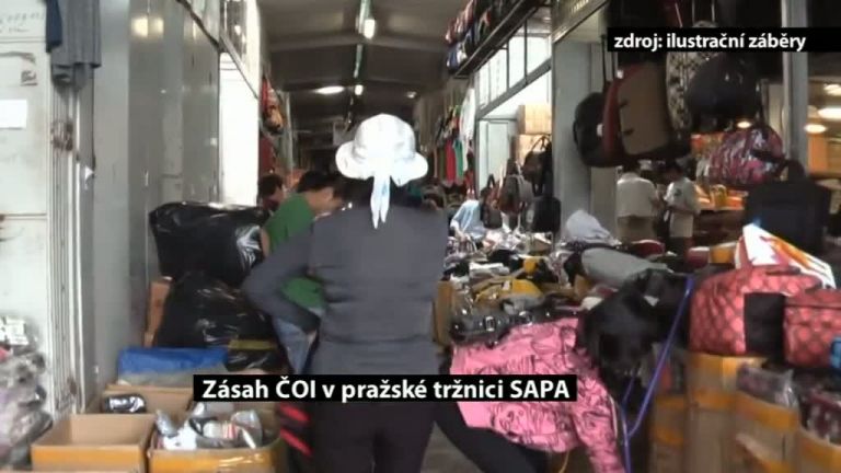 Zásah ČOI v pražské tržnici SAPA