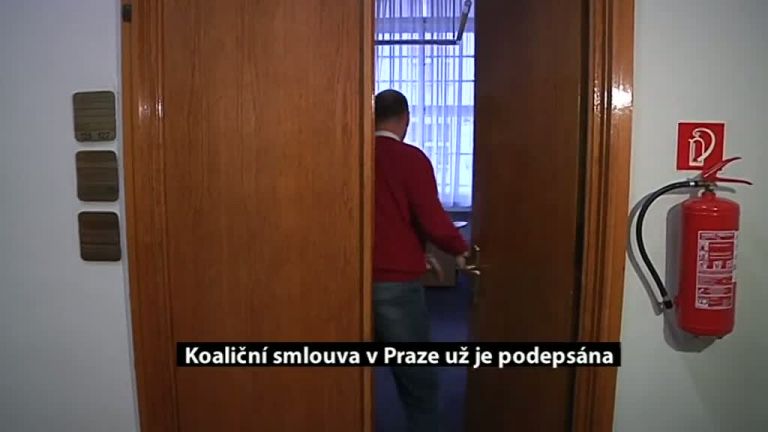 Koaliční smlouva v Praze už je podepsána