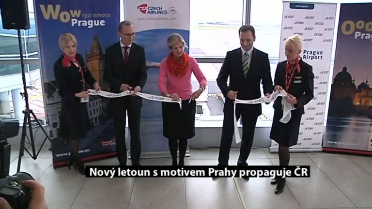 Nový letoun s motivem Prahy propaguje ČR
