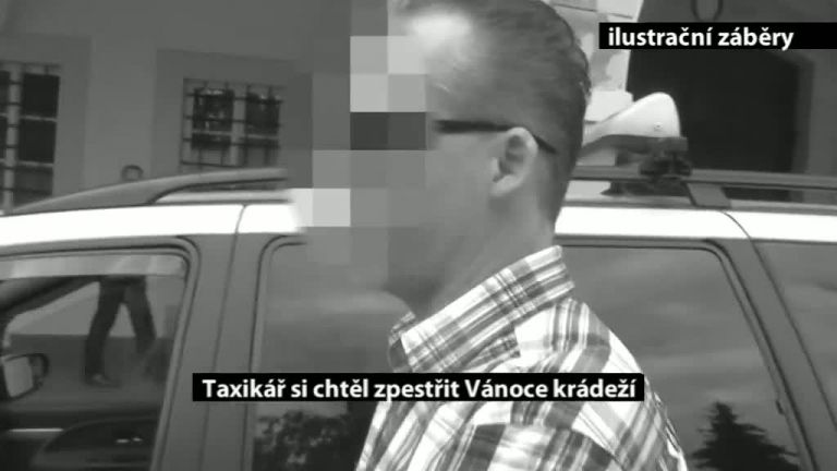 Taxikář si chtěl zpestřit vánoce krádeží