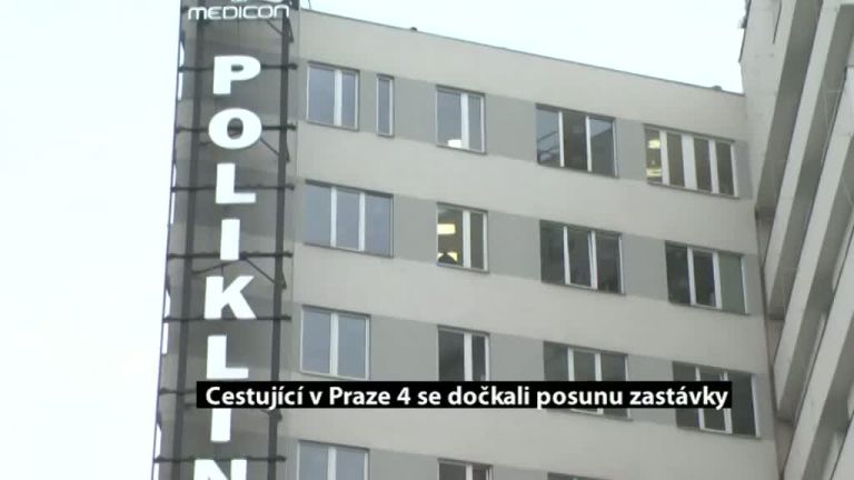 Cestující v Praze 4 se dočkali posunu zastávky