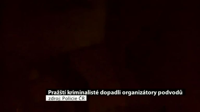 Pražští kriminalisté dopadli organizátory podvodů