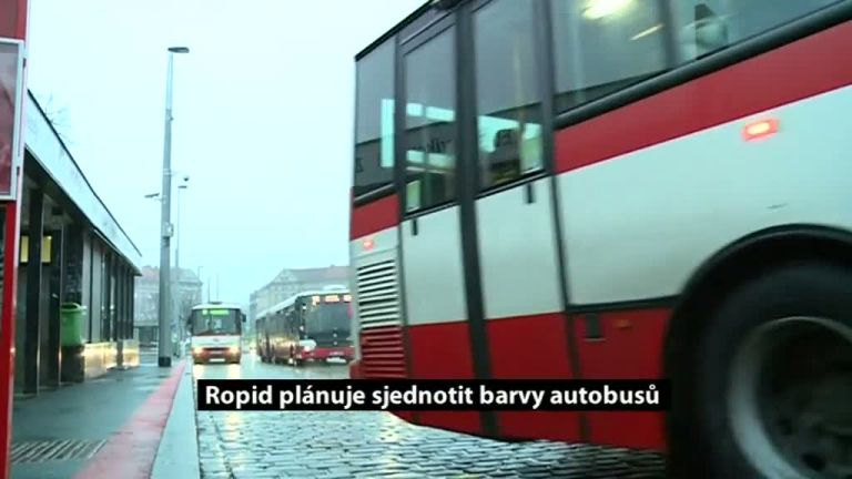 Ropid plánuje sjednotit barvy autobusů