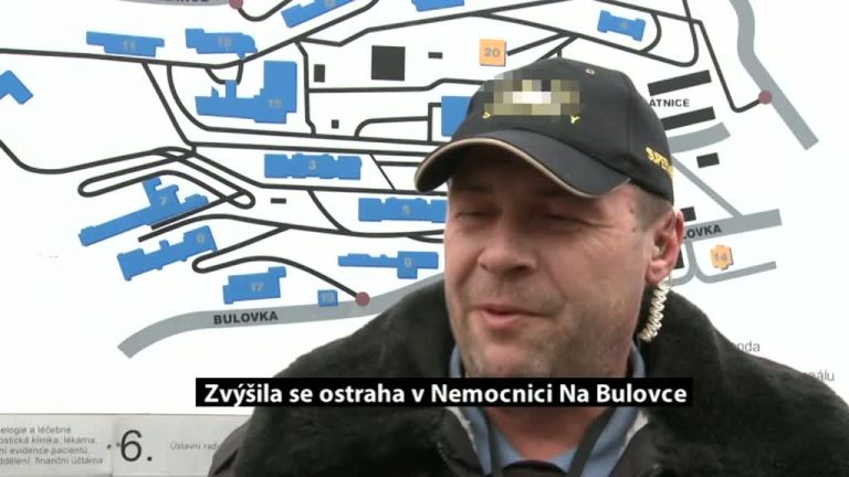 Zvýšila se ostraha v Nemocnici Na Bulovce