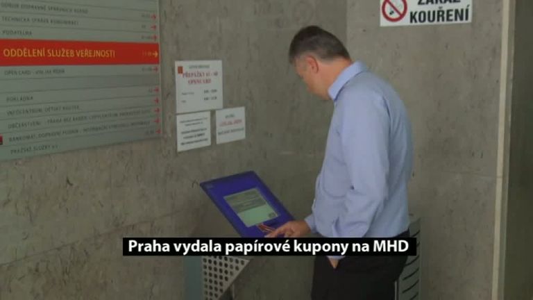 Praha vydala papírové kupony na MHD