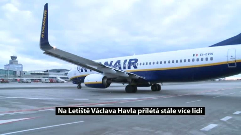 Na Letiště Václava Havla přilétá stále více lidí