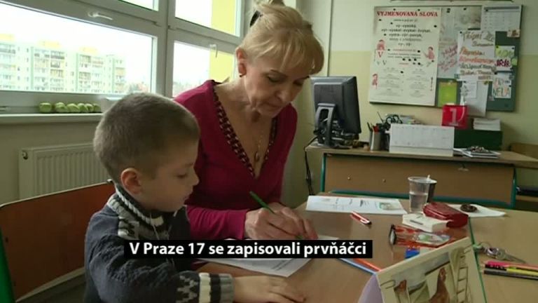 Na Praze 17 se zapisovali prvňáčci
