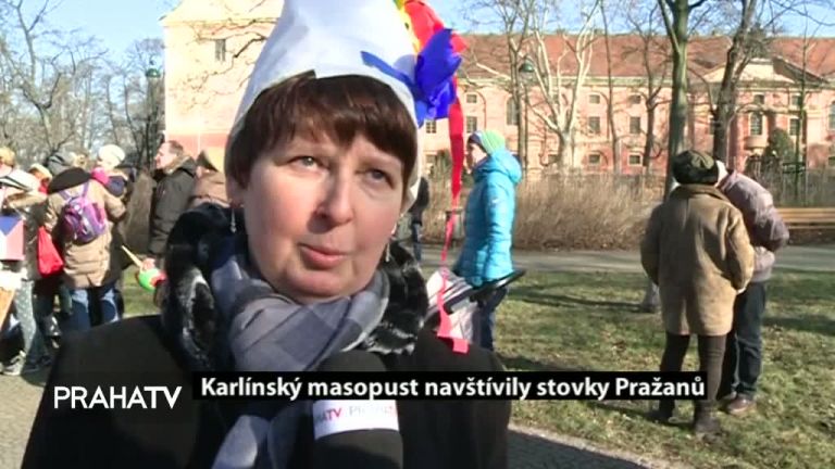 Karlínský masopust navštívily stovky pražanů