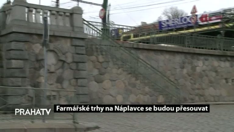 Farmářské trhy na Náplavce se budou přesouvat