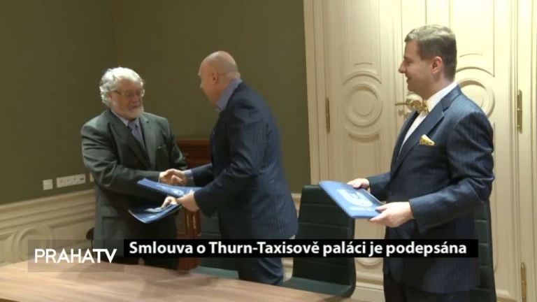 Smlouva o Thurn-Taxisově paláci je podepsána