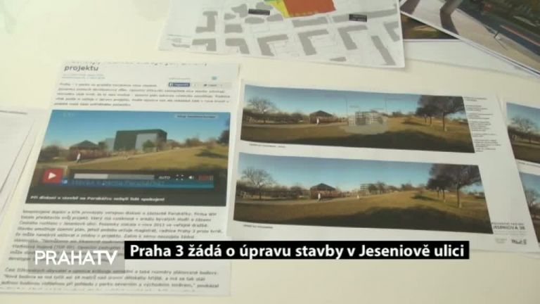 Praha 3 žádá o úpravu stavby v Jeseniově ulici