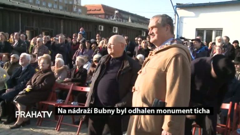 Na nádraží Bubny byl odhalen monument ticha